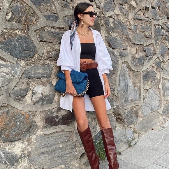 Zara Bags Nwt Zara Quilted Denim Maxi Crossbody Bag Poshmark